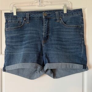 7 for all mankind Dark Blue Denim Shorts